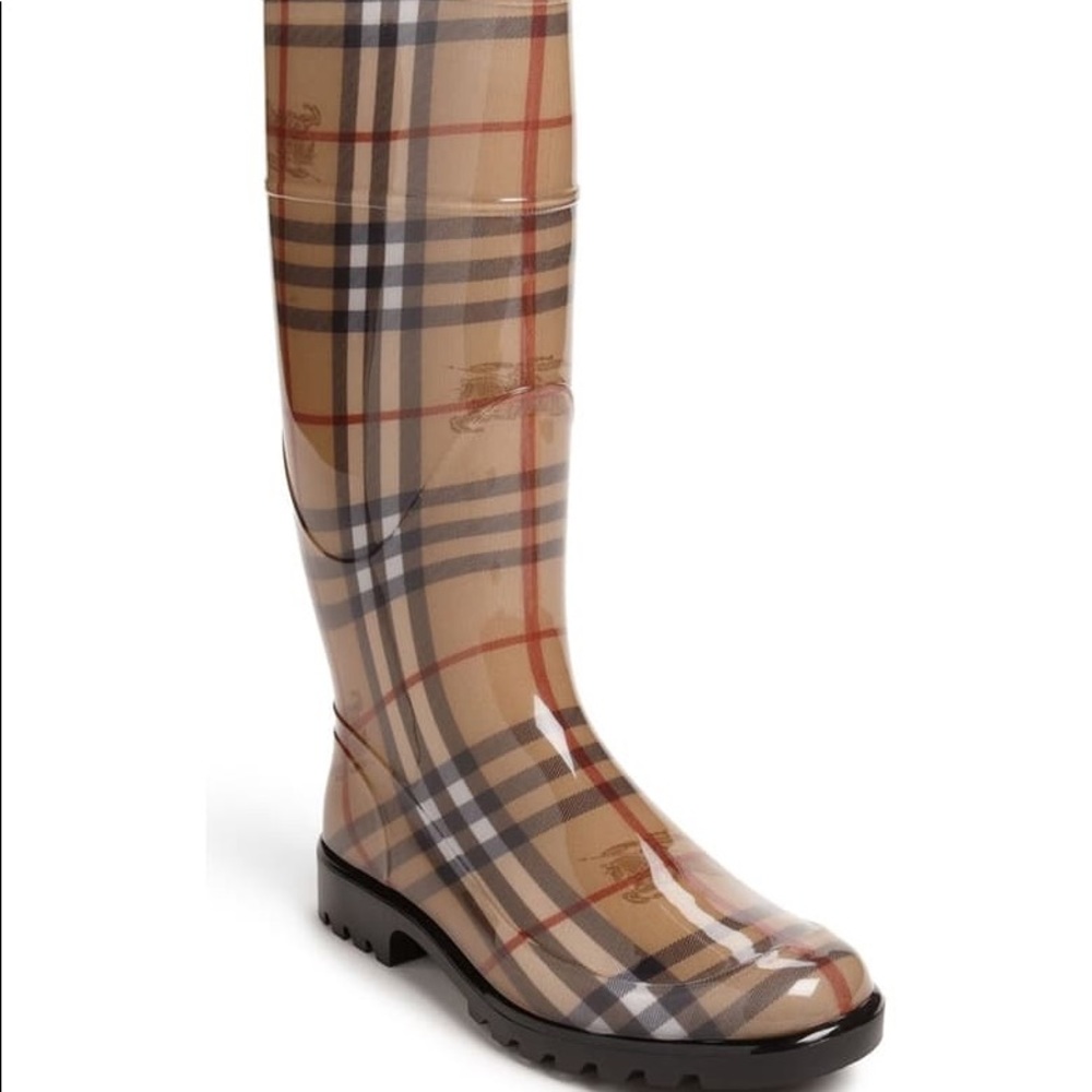 Burberry Women's Haymarket Check Rainboots